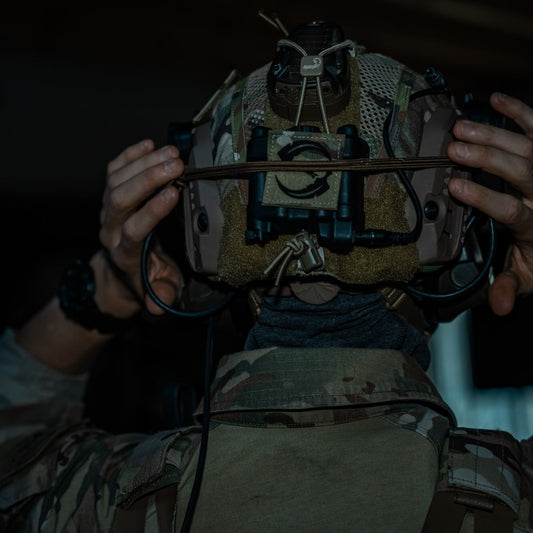 The Scythe Helmet Logo Patch Operator
